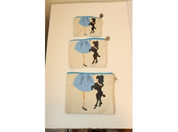 3 SHOWOFFS FOR TWOS COMPANY Vintage Zippered Bags My  Best Friend