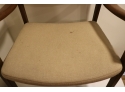 Vintage Regan Furniture Mid-Century Wooden Arm Chair Upholstered Cushions