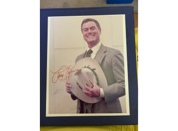 Signed 8 X 10 Glossy Photo Of Larry Hagman - Dallas, Superman, Primary Colors