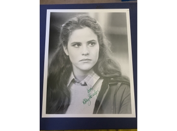 Signed 8 X 10 Glossy B/w Photo Of Ally Sheedy - The Breakfast Club, Short Circuit, And WarGames