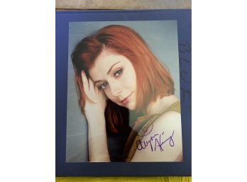 Signed 8 X 10 Glossy Photo Of Alyson Hannigan - Buffy The Vampire Slayer, And American Pie