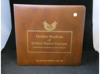 United States First Day Cover Golden Stamp Album 40 Gold First Day Cover Stamps