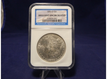 1883 O New Orleans Morgan Silver Dollar Brilliant Uncriculated NGC