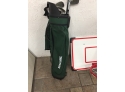 Kids Spaulding Golf Bag With Clubs And Over The Door Backboard