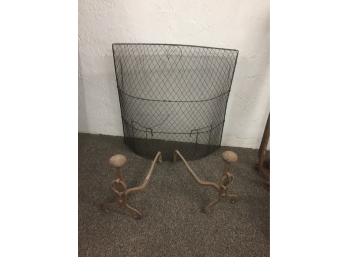 1800's Fireplace Screen And Fireplace Accessories AURORA PICKUP
