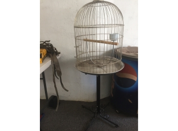 Large Bird Cage On Stand 4.5' - AURORA PICK UP