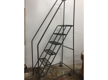 6 Step Steel Rolling Ladder