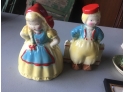 Vintage Dutch Collectibles, Cookie Jar- Red Wing USA, Planters, Ceramic Wall Hangings, Salt And Pepper Shakers