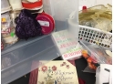 Assortment Of Craft Items, Ribbon And More