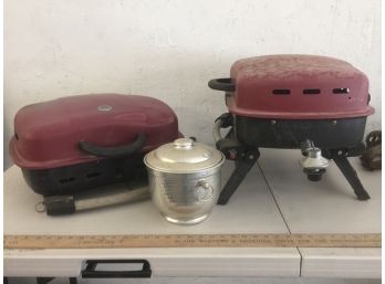 2 Portable Propane Grills, - AURORA PICK UP