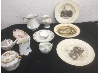 Antique And Vintage China Assortment- Local Plates, Mt. Tabor Methodist, Church Of Christ, Lawrenceburg