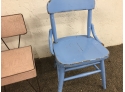 BLUE CHILDS CHAIR,  PINK RETRO CHILDS CHAIR