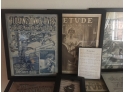 Frames Vintage Sheet Music Assortment