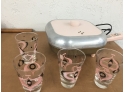 Vintage Sunbeam Pink/silver, 1950s RETRO PINK AND BLACK GLASSES 4.75 X 2.75,