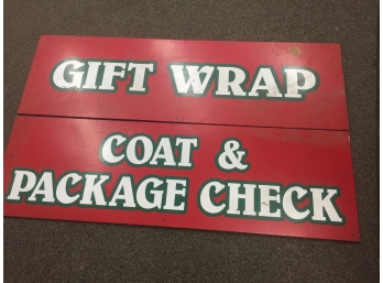 Large Signs To Decorate Your Christmas Village - AURORA PICK UP