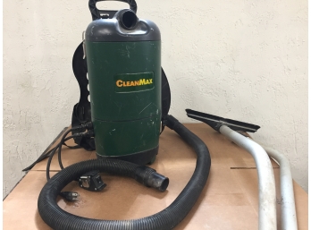 Clean Max Plug In Back Pack Vacuum