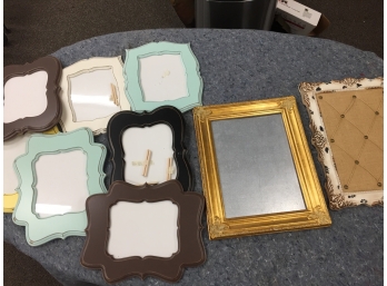 Frame Assortmnt- One Used For Bulletin Board, One Used For Magnets, The Rest Frames