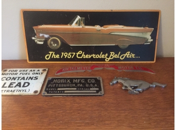 Vintage Metal Automobile Item Assortment
