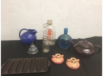 Vintage Pottery And More, Roseville, Meadow Gold Milk, USA And More