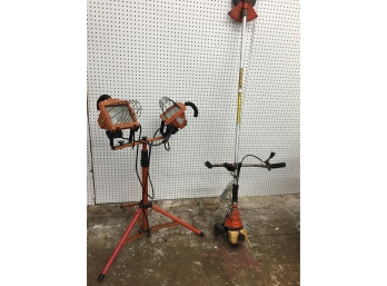 Stihl Commercial Weed Whip, Extra Blade, Commercial Work Light 1 Bulb Out But Includes Ones