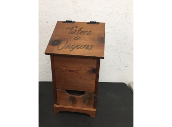 Vintage Tater And Onion Bin