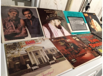 Vintage Records- Elvis, Fats Domino, Willie Nelson, Charlie Daniel, Aurora- Hedges And More