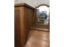 Antique Armoire With Side By Side  Secretary-w/  Mirror