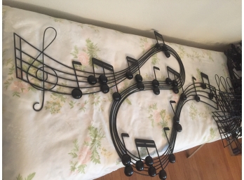 Set Of 8 Musical Notes Wall Hanging