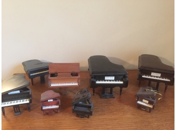 3 Music Boxes, Plus Other Piano Dcor Assortment