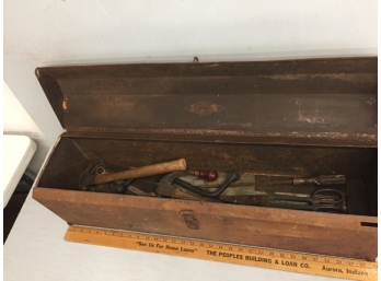 Vintage S&k Toolbox With Tools