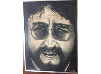 John Lennon Portrait On Canvas
