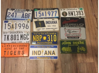 Metal License Plate Assortment
