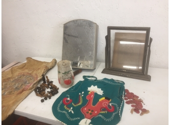 Vintage Assortment- Coca Cola Tops, Medicine Cabinet, Chess Pieces And More