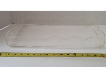 You Know You Need This MCM Lucite Serving Tray For Your Party!