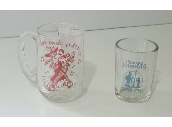Vintage Glass Mug And HO JO Motor Lounge Glass