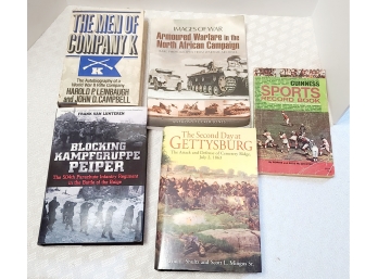 War Books & 1972 Guinness Sports Book SHIPPING EXTRA