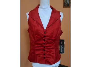 NWT 90s 00s Metaphor Red Ladies Vest L