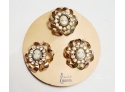 NOS 1950s Jewels By Emmons Cameo Earrings And Brooch