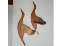 Vintage Wood And Metal Traditional Geese HONK I LOVE THESE