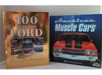 Hardcover Books For The Man Cave! 100 Years Of Ford And American Muscle Cars Great Condition