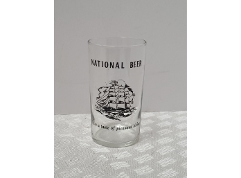 Vintage National Beer Ship Glass