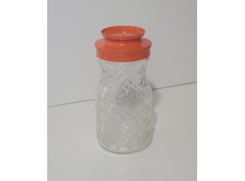 CLASSIC Vintage Glass OJ Container