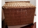 Picnic Time! Vintage XL Wicker Tote Basket PICKUP ONLY