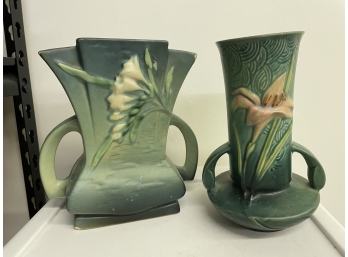 Roseville Pottery Vase Lot AS IS