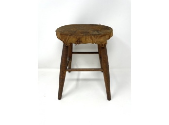 Antique Milking Stool - Wood - Late 19th Century