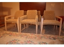 Set Of 6 Chairs Upholstered Seats - 4 Upholstered Arms - Two Not 34 H X 25 W