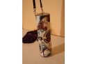 Wine Bag & Art Glass - Art Glass - 6 1/2' H Cert With Handcrafted Bag - See Photos