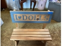 I Heart Dolls Wooden Mini Bench