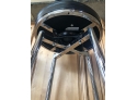 Bar Stool - Chrome Frame With Black Seat 30' H X 14' D