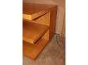 Pair Of Side Table- Blonde Wood With Shelves 23 3/4'48' W X 29'd